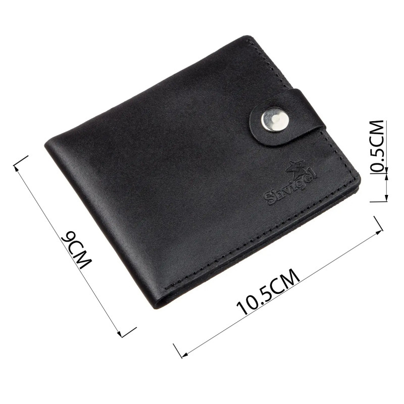 Портмоне горизонтальное мужское SHVIGEL Черное