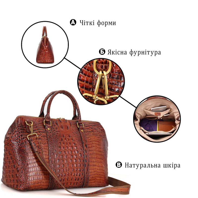Сумка дорожная Vintage Коричневая