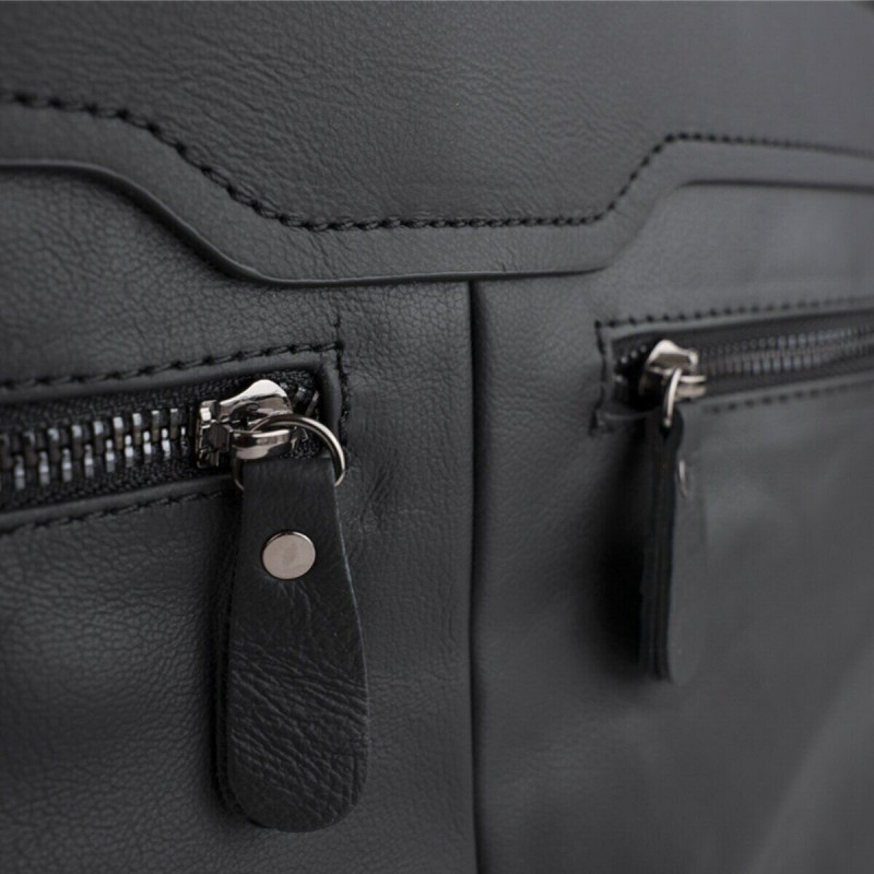 Сумка мужская Vintage для ноутбука и документов Черная