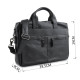 Сумка мужская Vintage для ноутбука и документов Черная