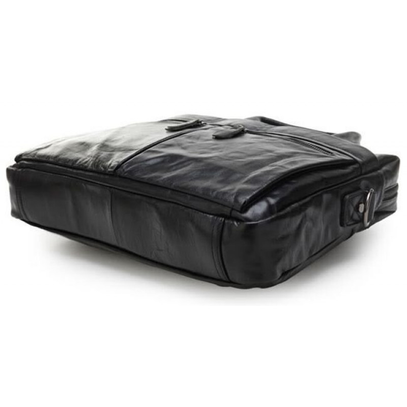 Сумка мужская Vintage для ноутбука и документов Черная