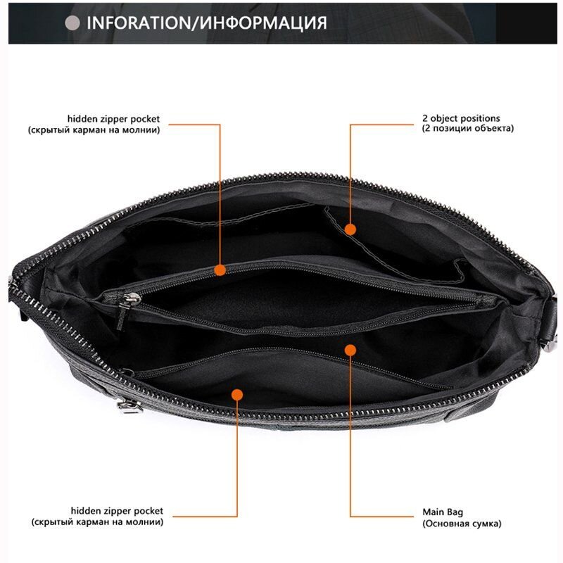 Сумка женская кожаная на одно отделение Vintage Черная