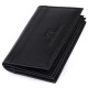 Визитница-книжка ST Leather Черная