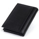 Визитница-книжка ST Leather Черная