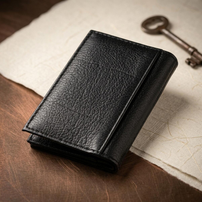 Візитниця-книжка ST Leather Чорна