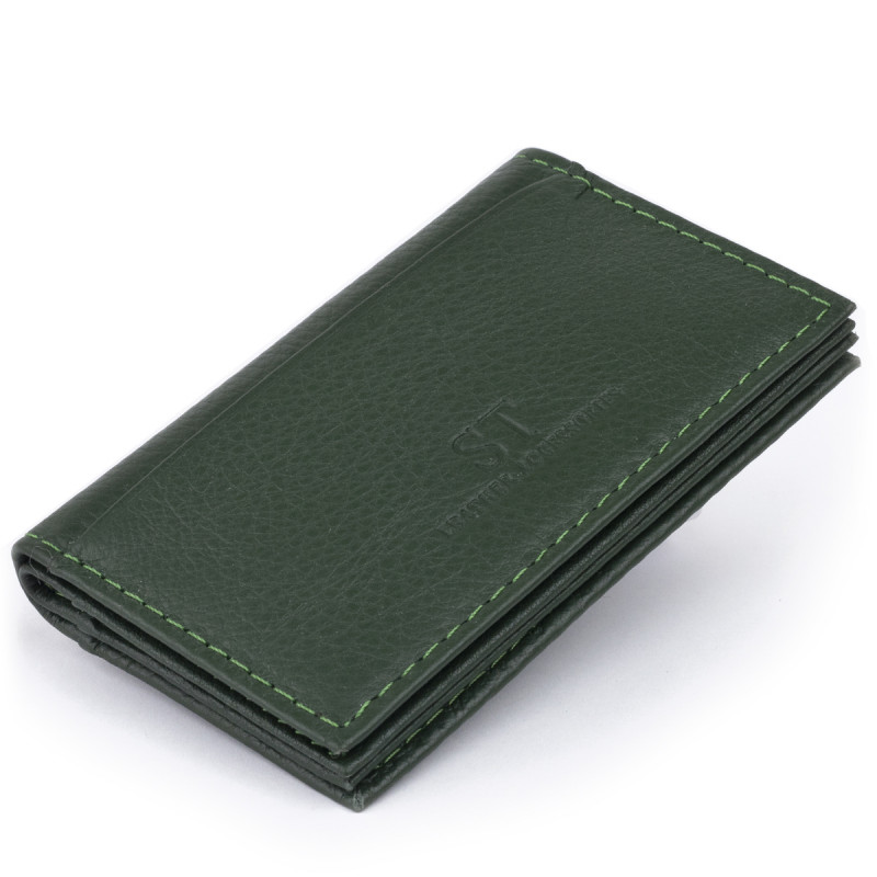 Візитниця-книжка ST Leather Зелена