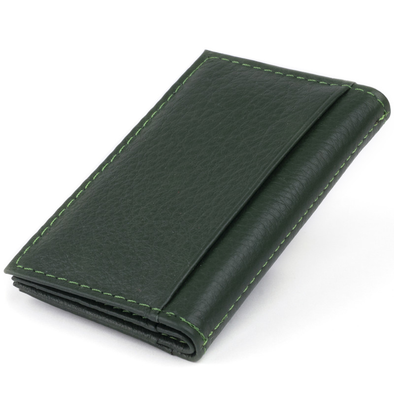 Візитниця-книжка ST Leather Зелена