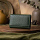 Візитниця-книжка ST Leather Зелена