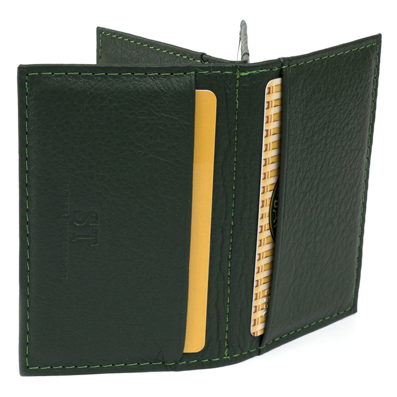 Візитниця-книжка ST Leather Зелена