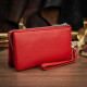 Місткий клатч з двох частин жіночий ST Leather Червоний