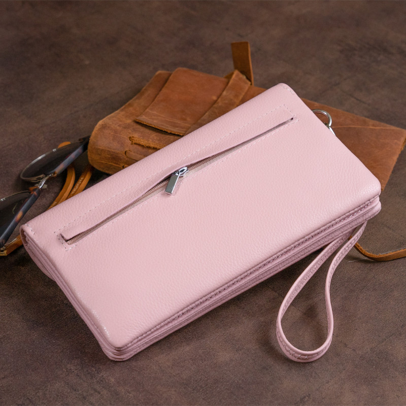Клатч из кожи женский ST Leather Розовый