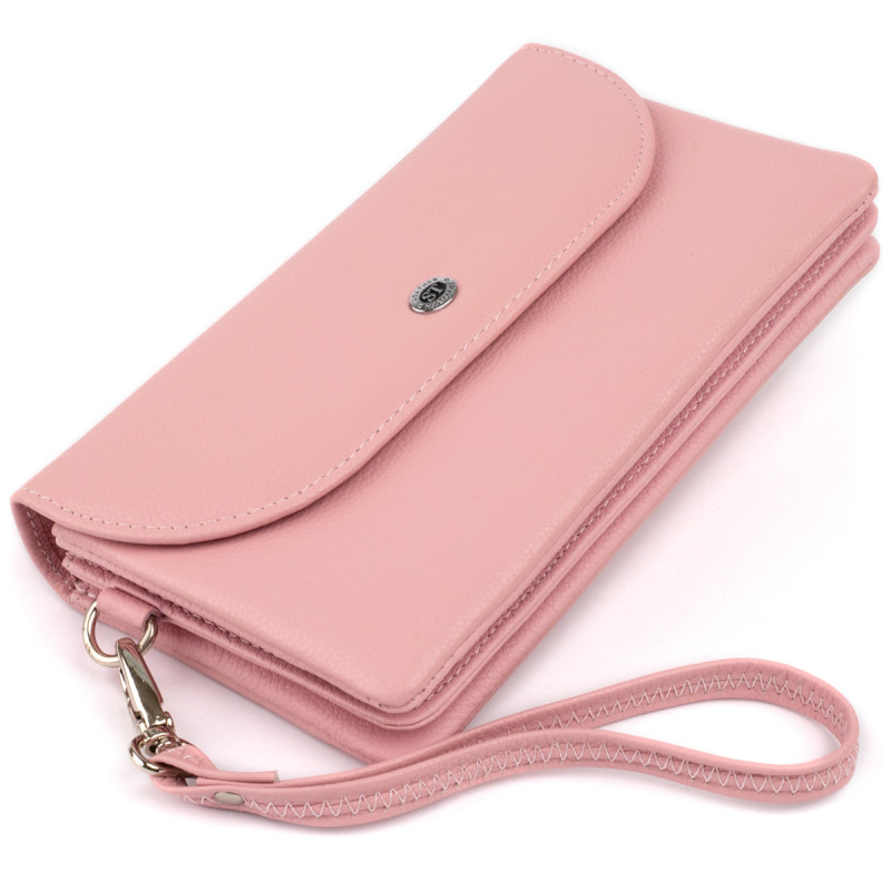 Клатч из кожи женский ST Leather Розовый