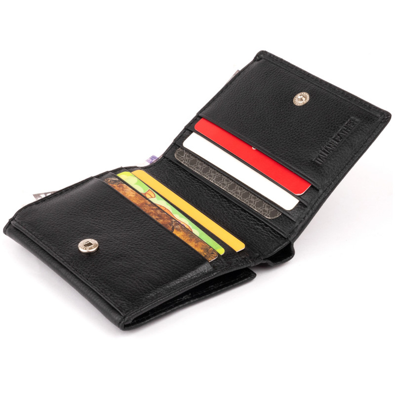 Компактный кошелек женский ST Leather Черный