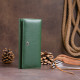Кошелек на магнитах с клапаном женский ST Leather Зеленый