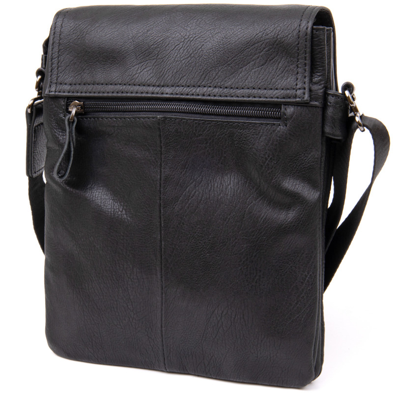 Сумка мужская почтальонка Vintage Черная