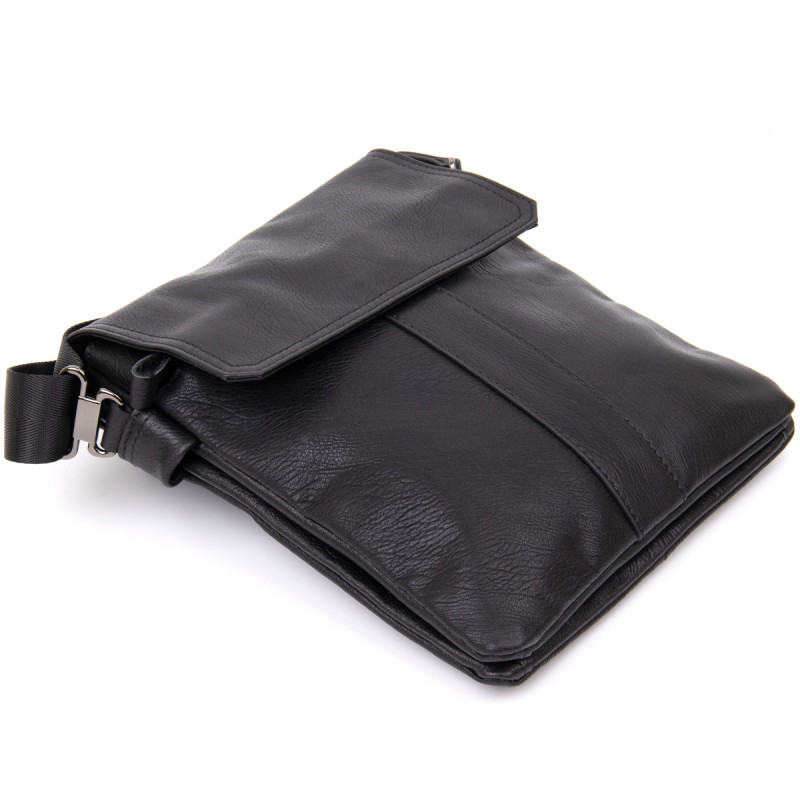 Сумка мужская почтальонка Vintage Черная