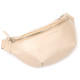 Практичная кожаная сумка на пояс GRANDE PELLE  Бежевый
