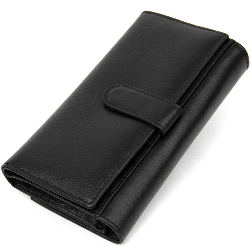 Универсальный женский кошелек ST Leather  Черный