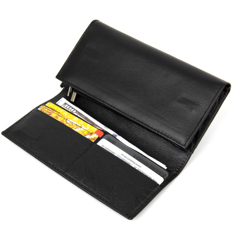 Универсальный женский кошелек ST Leather  Черный