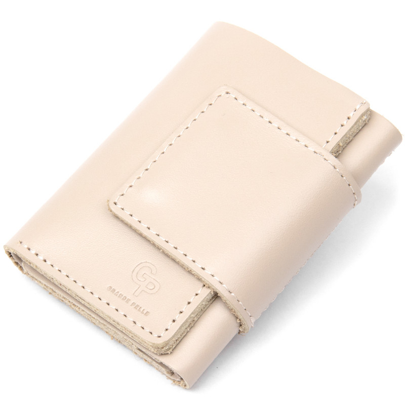 Небольшое портмоне унисекс GRANDE PELLE Бежевый