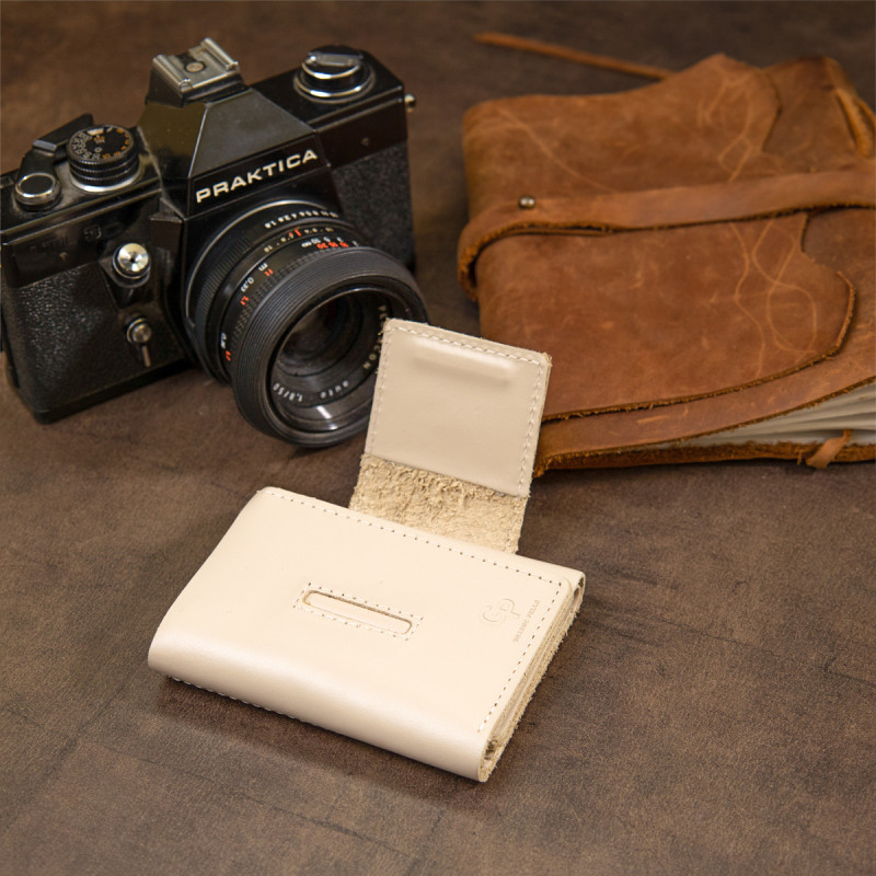 Небольшое портмоне унисекс GRANDE PELLE Бежевый