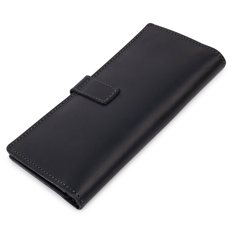 Стильне матове чоловіче портмоне GRANDE PELLE Чорний