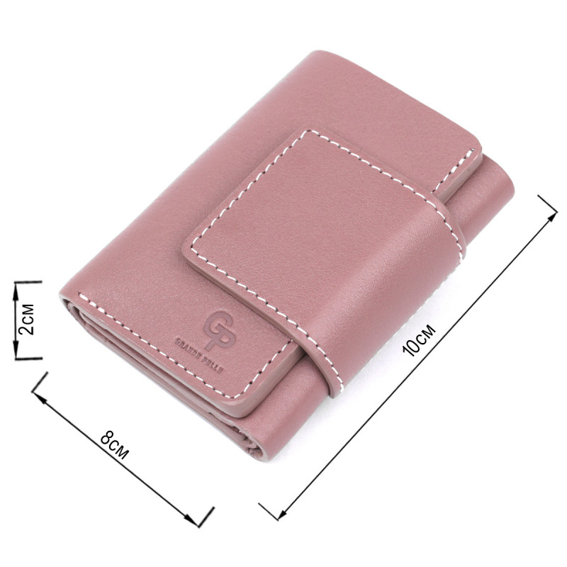 Отменное женское портмоне Grande Pelle Розовый