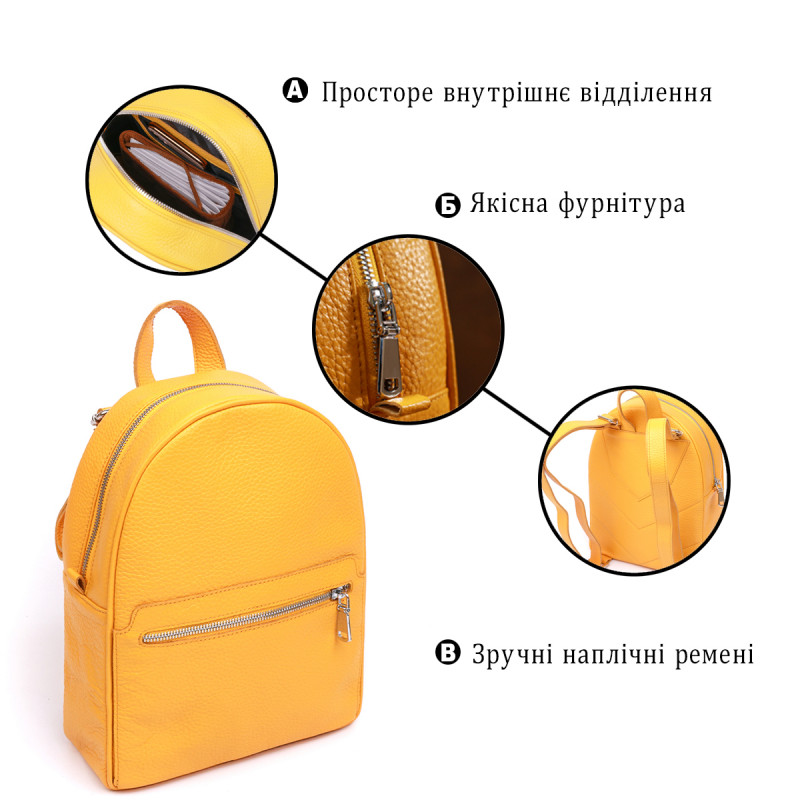 Практичный женский рюкзак Shvigel Желтый