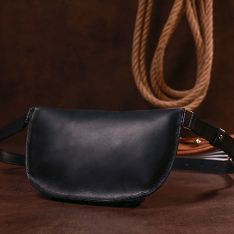 Стильная винтажная женская бананка Shvigel Черный