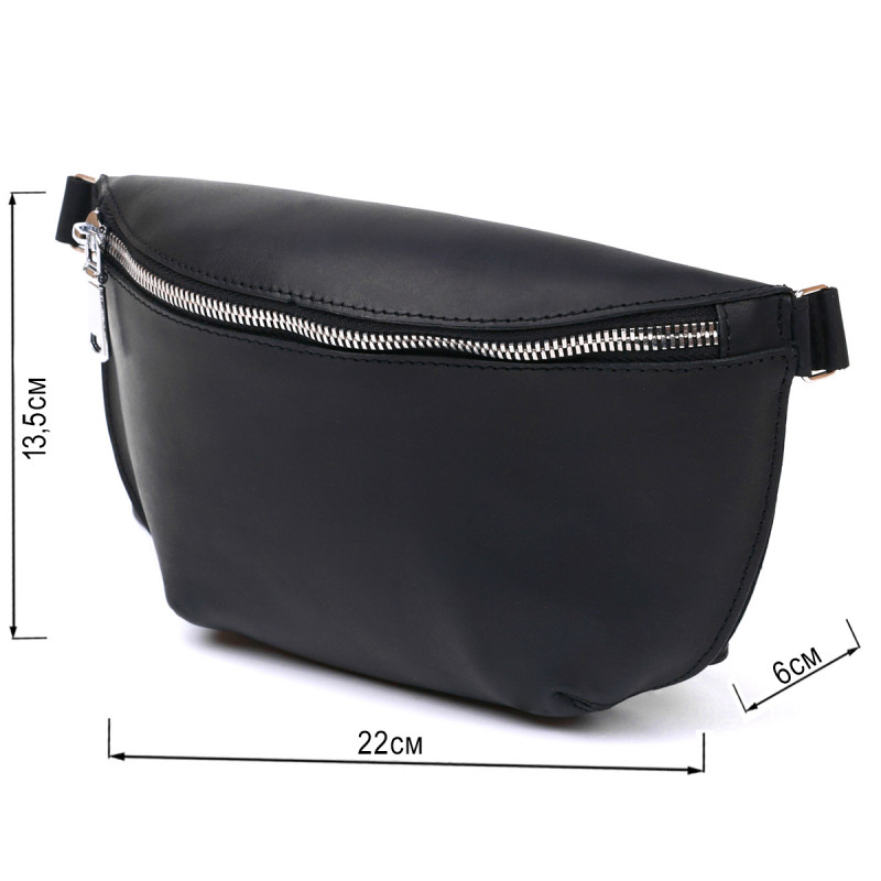 Стильная винтажная женская бананка Shvigel Черный