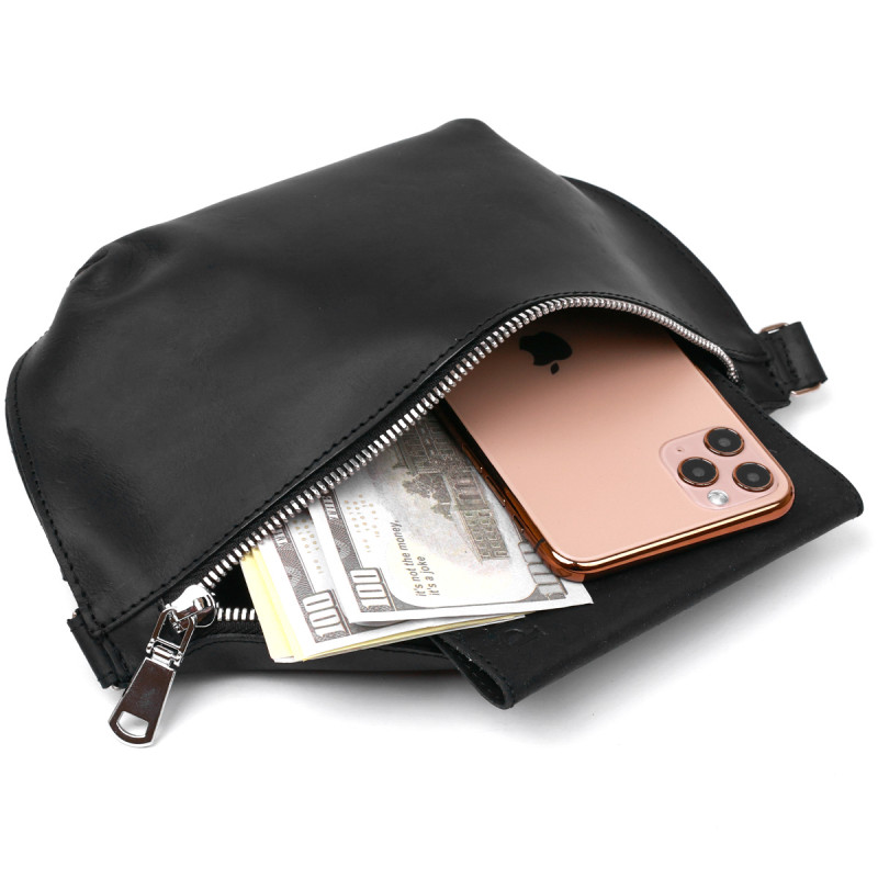 Стильная винтажная женская бананка Shvigel Черный