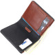 Чудовий шкіряний чоловічий гаманець Grande Pelle Коричневий