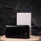 Лаковый женский кошелек с визитницей ST Leather Черный