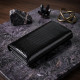 Лаковий жіночий гаманець з візитницею ST Leather Чорний