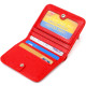 Превосходный женский кошелек небольшого размера из натуральной кожи флотар CANPELLINI Красный