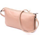 Чарівний жіночий клатч із натуральної зернистої шкіри GRANDE PELLE Пудровий