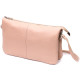 Чарівний жіночий клатч із натуральної зернистої шкіри GRANDE PELLE Пудровий