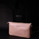 Чарівний жіночий клатч із натуральної зернистої шкіри GRANDE PELLE Пудровий