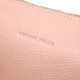 Чарівний жіночий клатч із натуральної зернистої шкіри GRANDE PELLE Пудровий