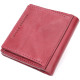 Компактное портмоне из натуральной кожи GRANDE PELLE Бордовый