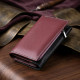 Місткий шкіряний гаманець у три складання для жінок ST Leather Різнокольоровий