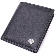 Универсальная модель кошелька из натуральной кожи ST Leather Черный