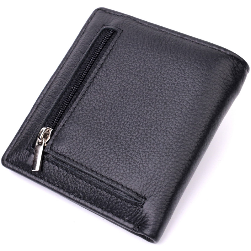 Универсальная модель кошелька из натуральной кожи ST Leather Черный