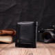 Универсальная модель кошелька из натуральной кожи ST Leather Черный