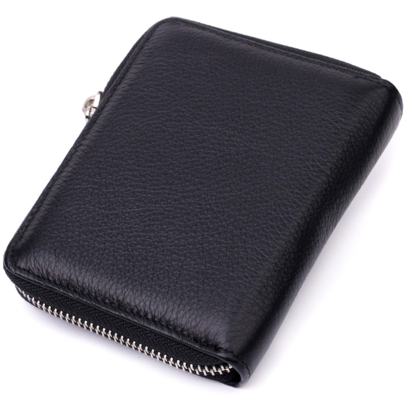 Женский отменный кошелек из натуральной кожи ST Leather Черный