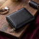 Відмінний жіночий гаманець з натуральної шкіри ST Leather Чорний