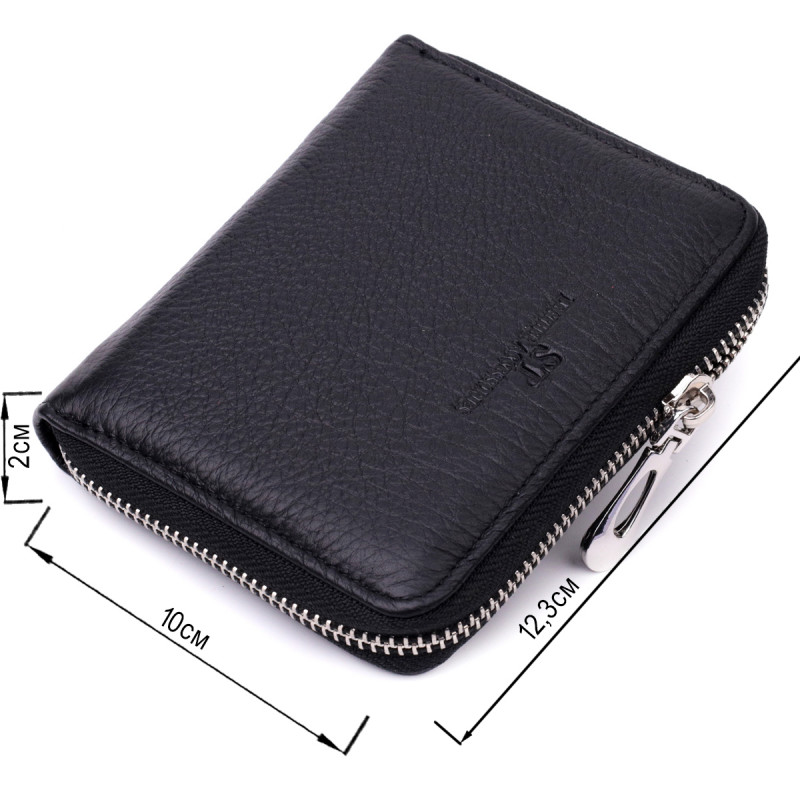 Женский отменный кошелек из натуральной кожи ST Leather Черный