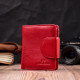 Женский яркий кошелек вертикального типа из натуральной кожи ST Leather Красный
