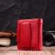Женский яркий кошелек вертикального типа из натуральной кожи ST Leather Красный