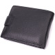 Небольшой вместительный кошелек из натуральной кожи ST Leather Черный